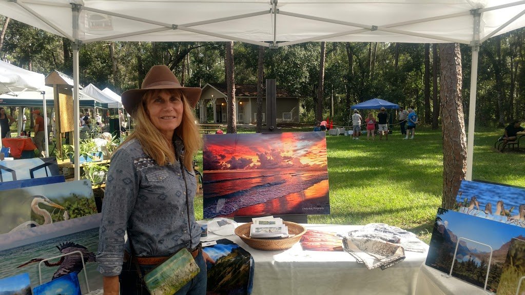 SEBRING — Art vendor Cindy Rose of Cindy Rose Nature Photography at the annual Civilian Conservation Corps Festival in November of 2020.